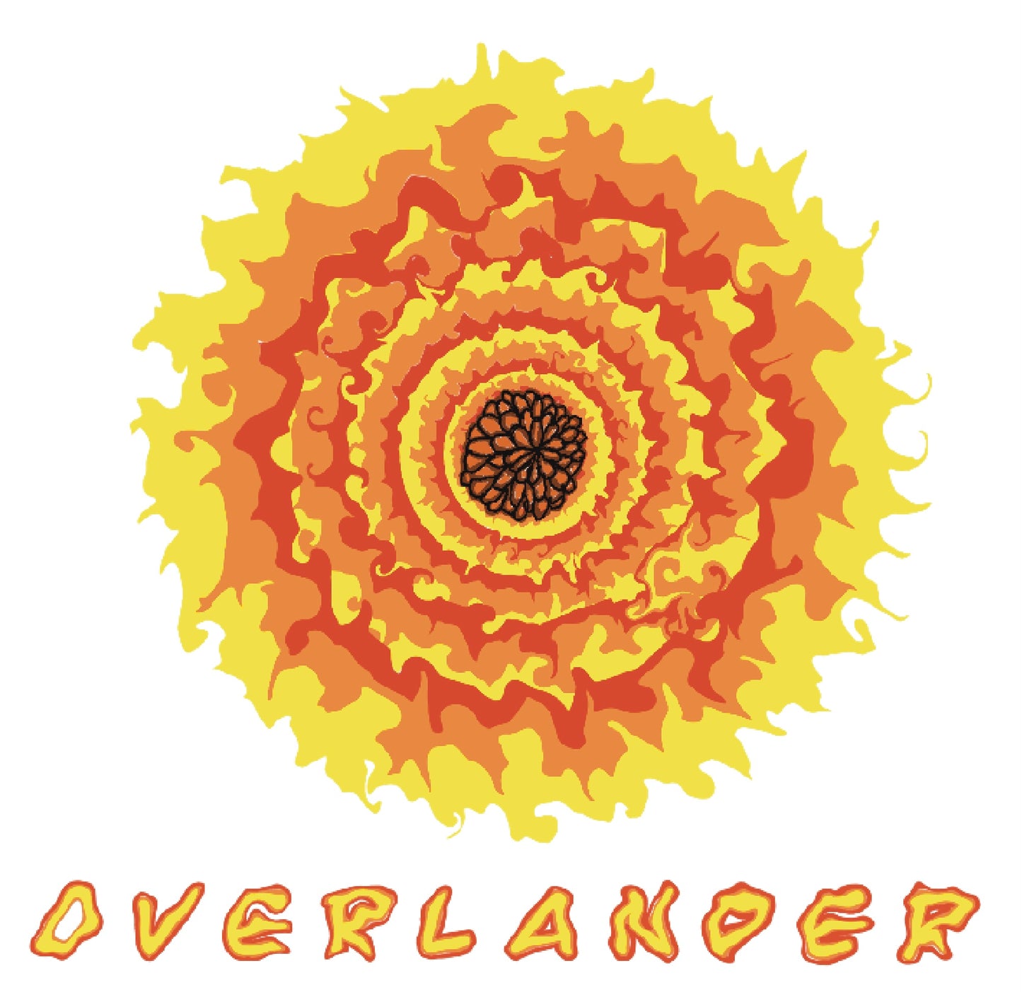Overlander Sunflower Clear Sticker