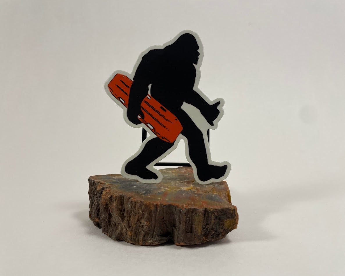 bigfoot with Trax Sticker standing
