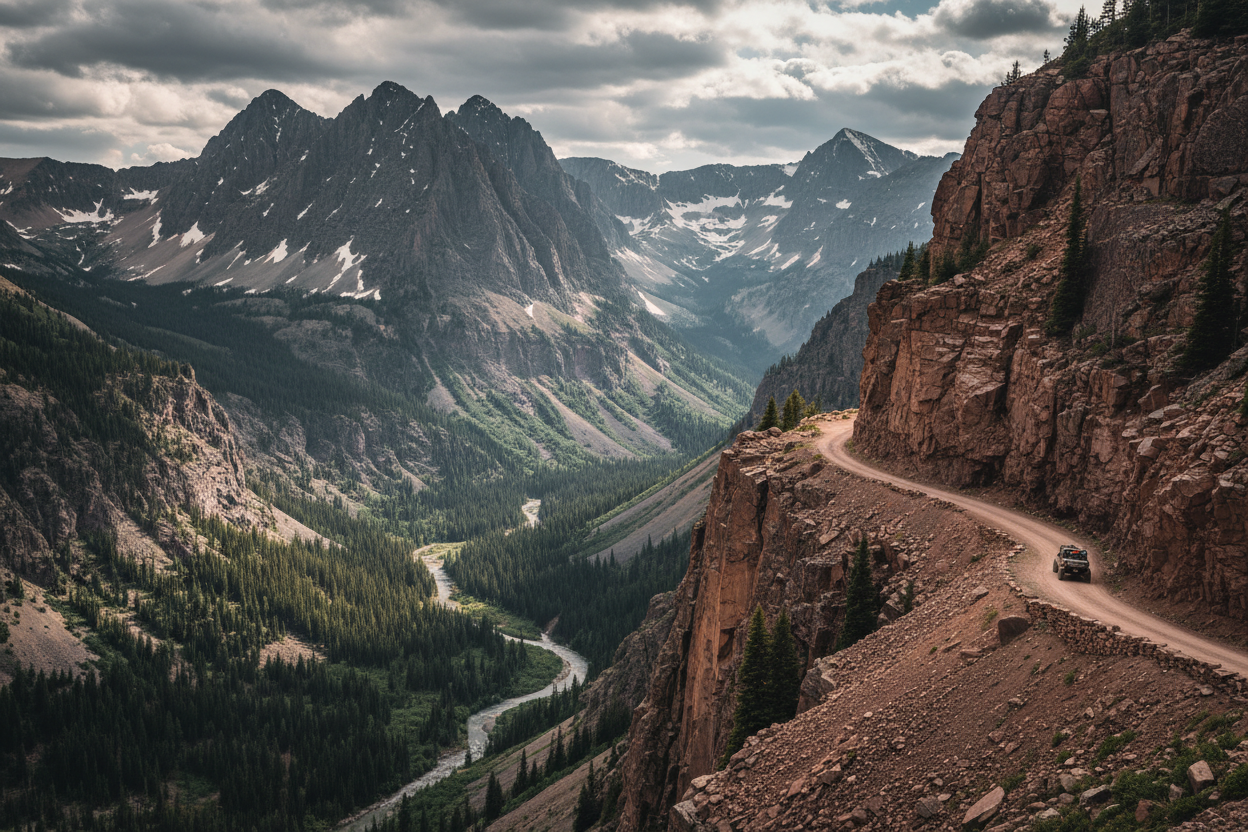 On the black bear pass in Colorado 